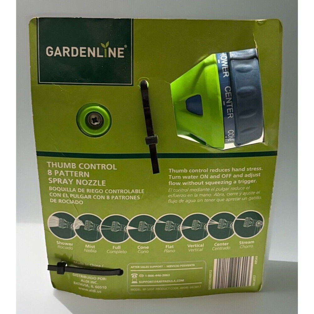2- HANGING PLANT BRACKET 2 PACK DURABLE POWDER COATED STEEL "GARDENLINE" &Nozzle - Picture 5 of 8